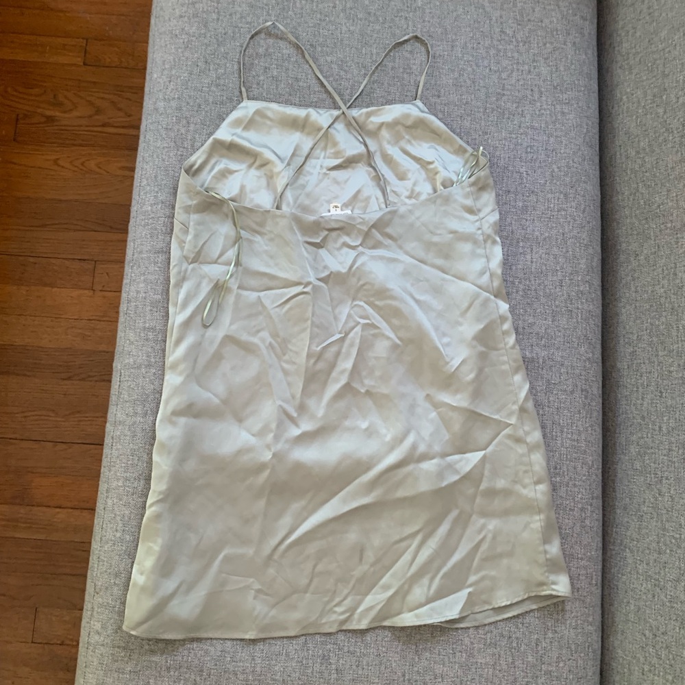 Cotton candy LA sage satin mini dress